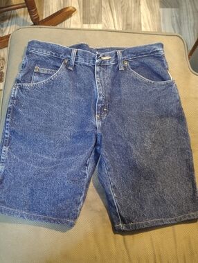 Wrangler Dark Blue Denim Jean Shorts
